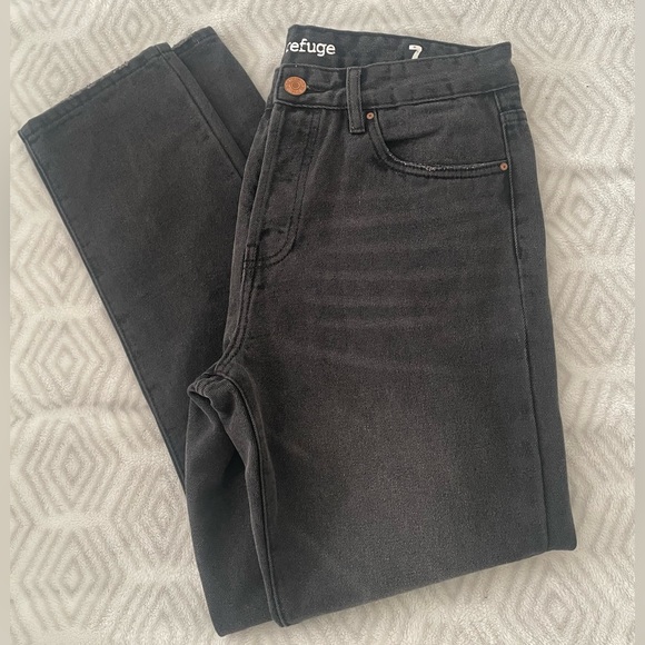 NWT Black Denim Refuge Jeans Size 7 - Picture 3 of 6